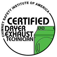 Certified Dryer Exhaust Technician Logo for dryer vent service.