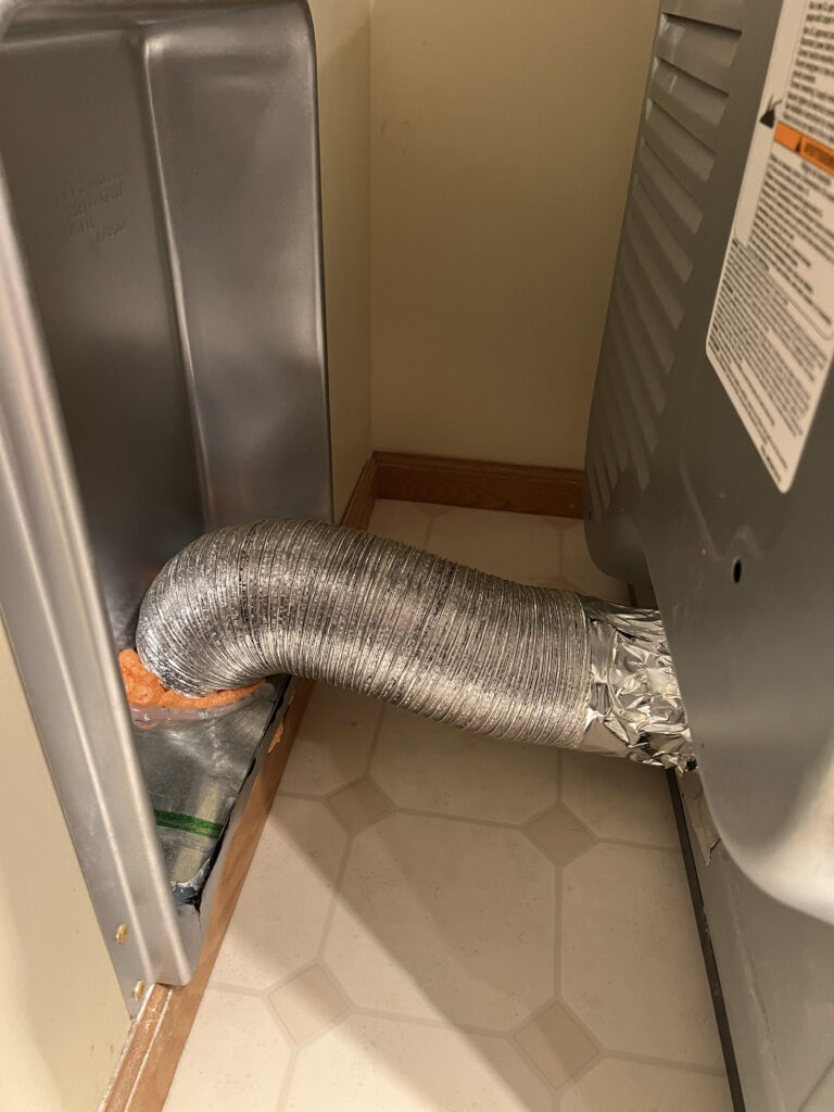 Dryer vent repair after Shoreview, Mn 06-21-24