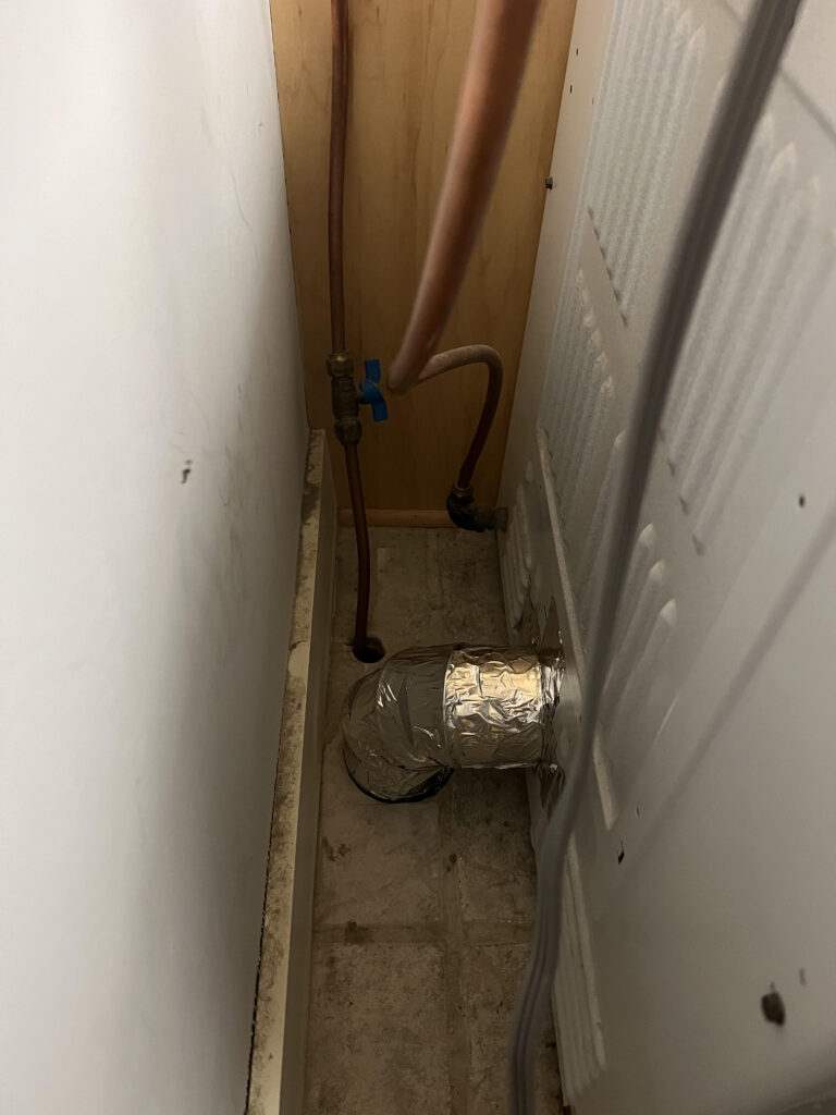 Dryer vent repair after White Bear Lake, Mn 6-28-24