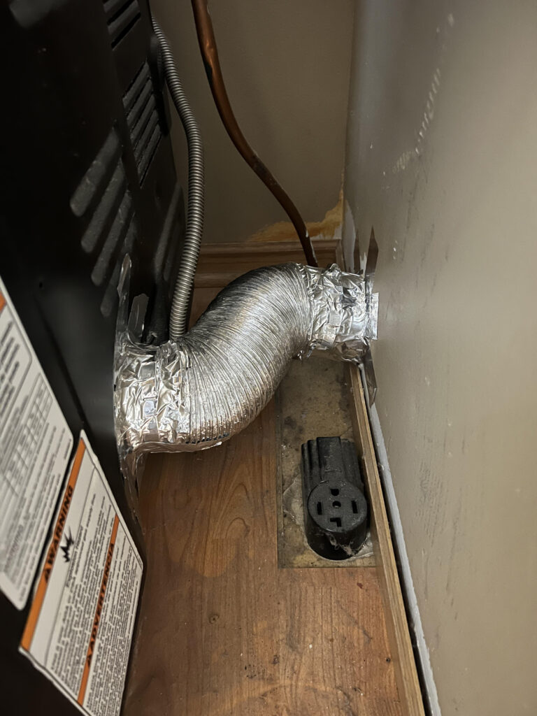 Dryer vent repair after White Bear Lake, MN 6-11-24