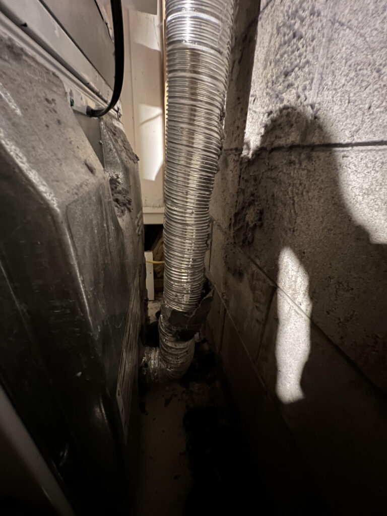 Dryer vent repair before Mahtomedi, Mn 7-09-24