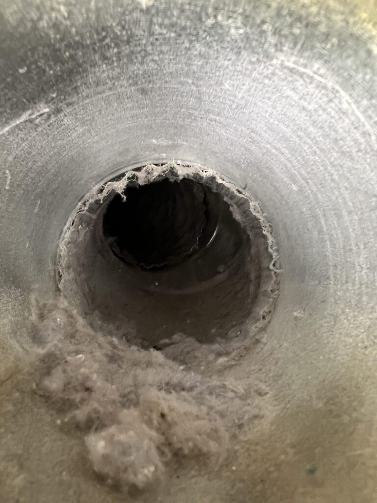 Dryer vent cleaning before Maplewood, Mn 7-25-24