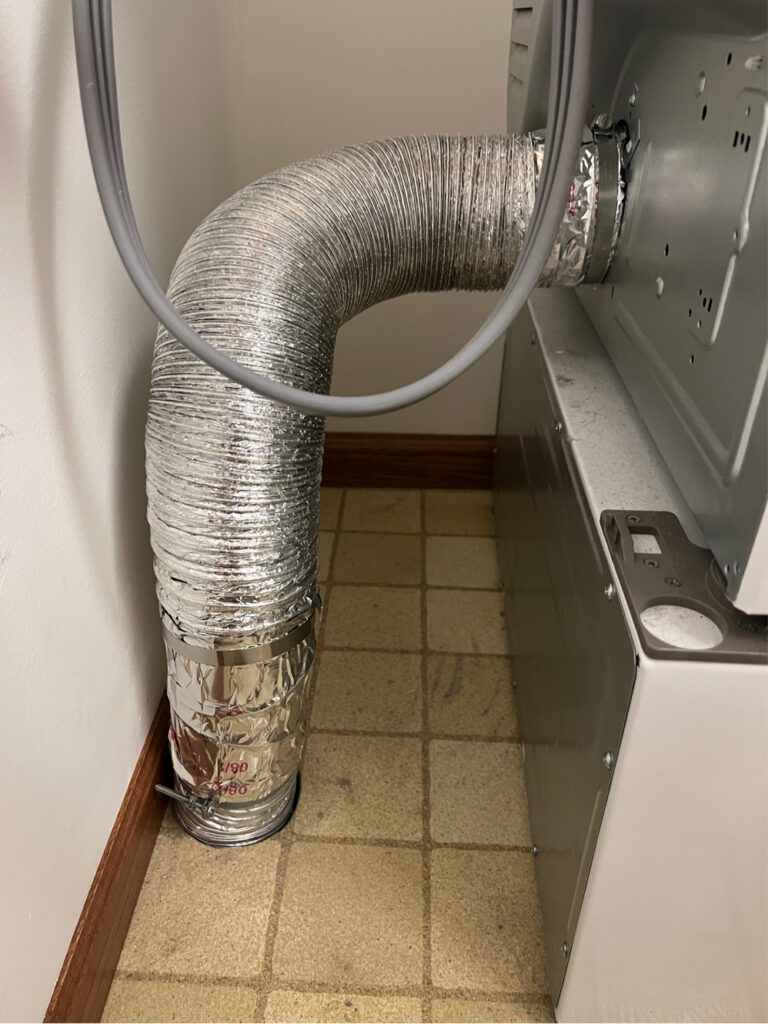 Dryer vent repair after North Oaks, Mn 11-5-24