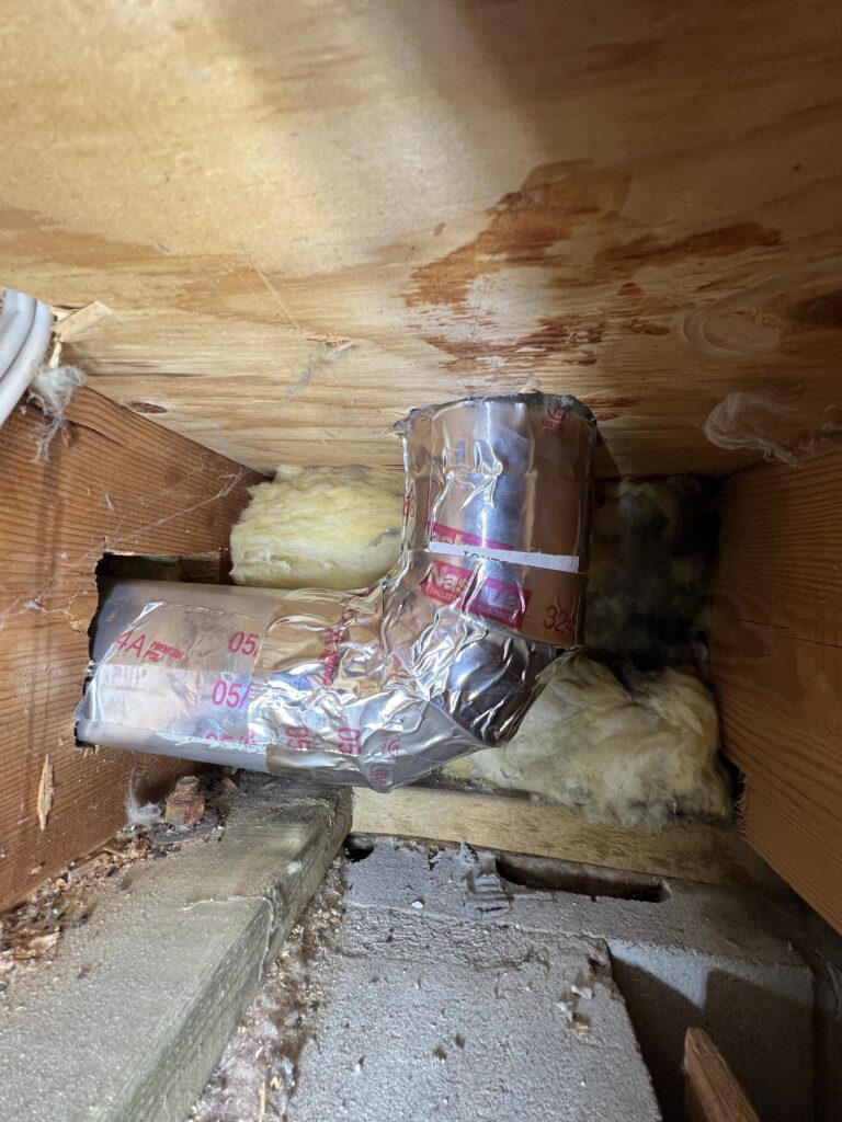 Dryer vent repair after White Bear Lake 10-7-24