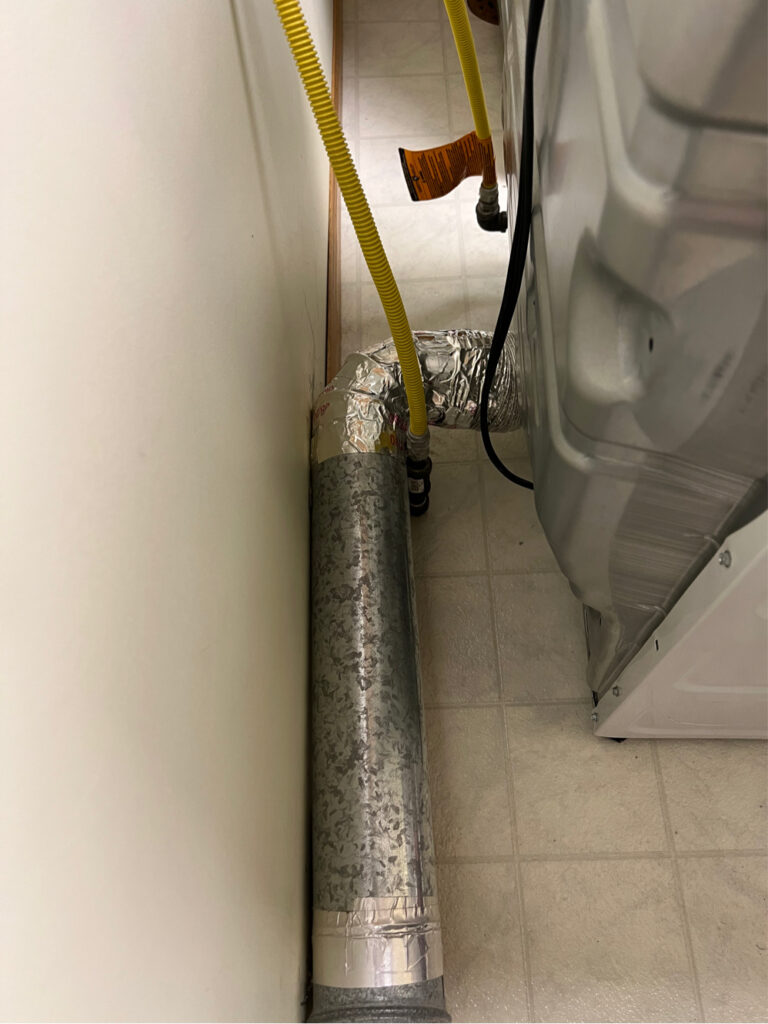 Dryer vent repair after White Bear Lake 10-24-24