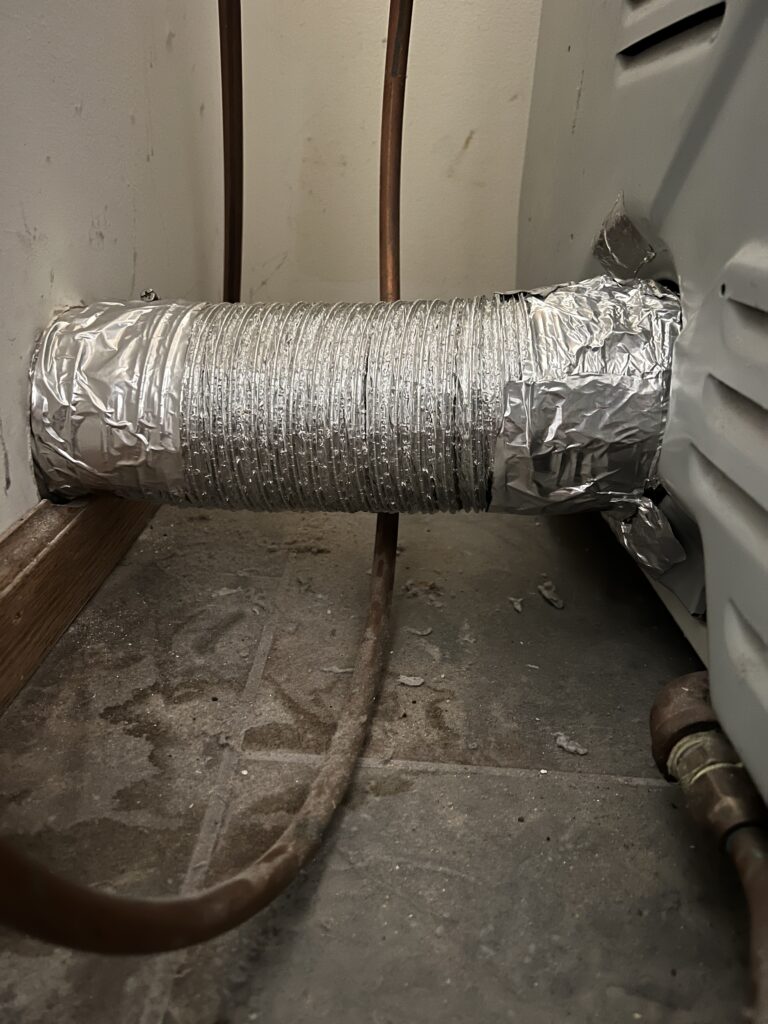 Dryer vent repair after White Bear Lake 9-6-24