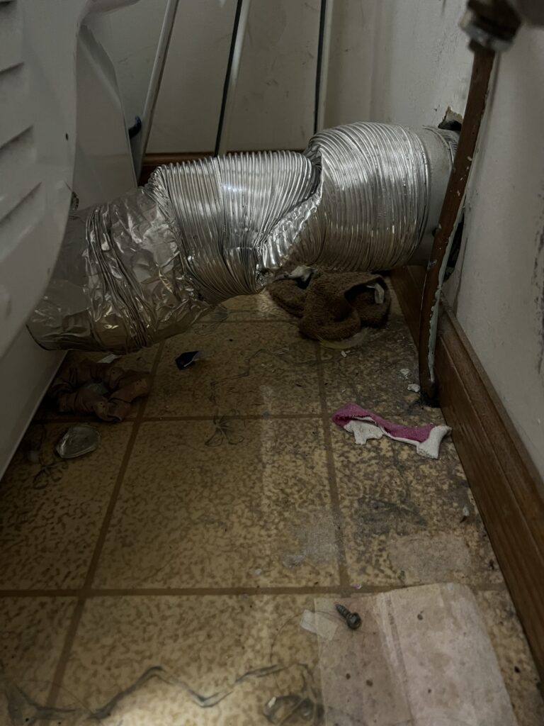 Dryer vent repair before 8-29-24