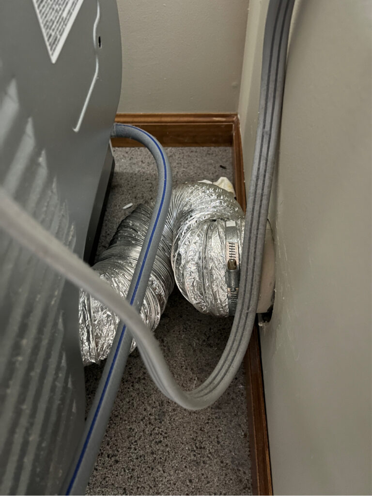 Dryer vent repair before North Oaks 10-24-24