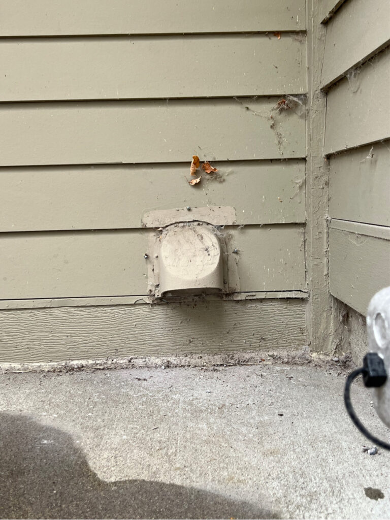 Dryer vent repair before North Oaks, Mn 11-5-24