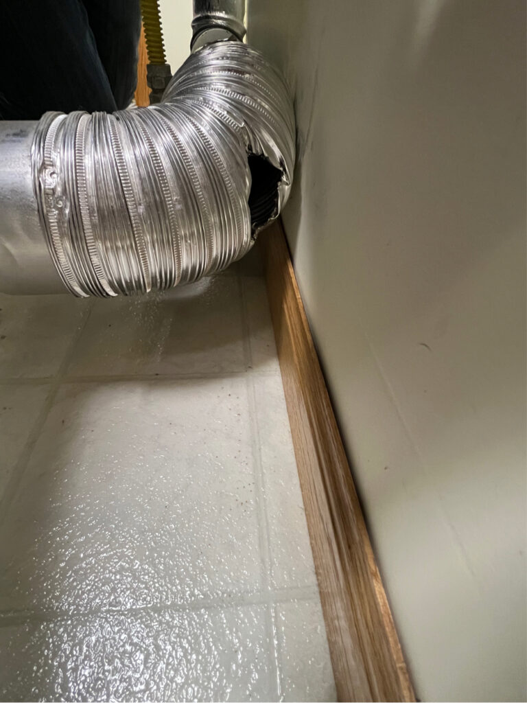 Dryer vent repair before White Bear Lake 10-24-24