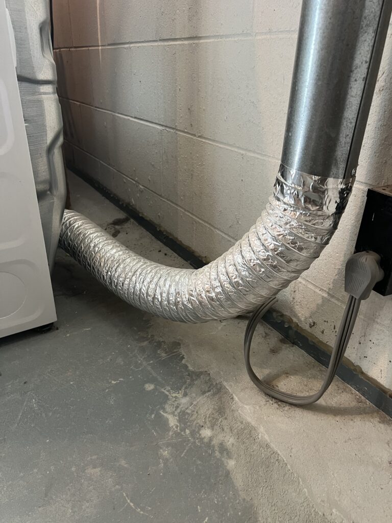 Dryer vent repair before White Bear Lake 9-16-24