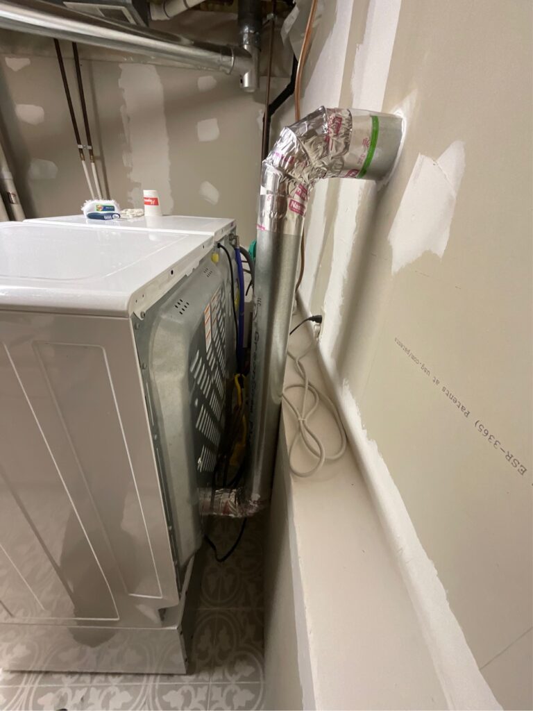 Dryer vent repair/replacement before Apple Valley, Mn 3-20-25